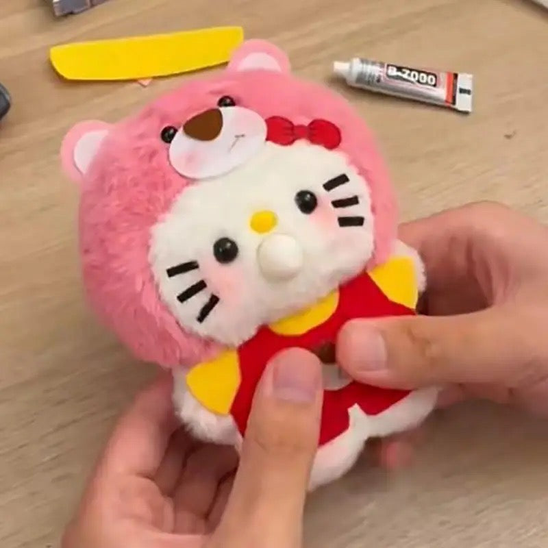 Animal Plush Toy, DIY Squeak Spit Bubbles Patrick Pendant, Cute Cartoon Animal Key Holder, Stuffed Hand Toys Animal Plush Toy, DIY Squeak Spit Bubbles Patrick Pendant, Cute Cartoon Animal Key Holder, Stuffed Hand Toys